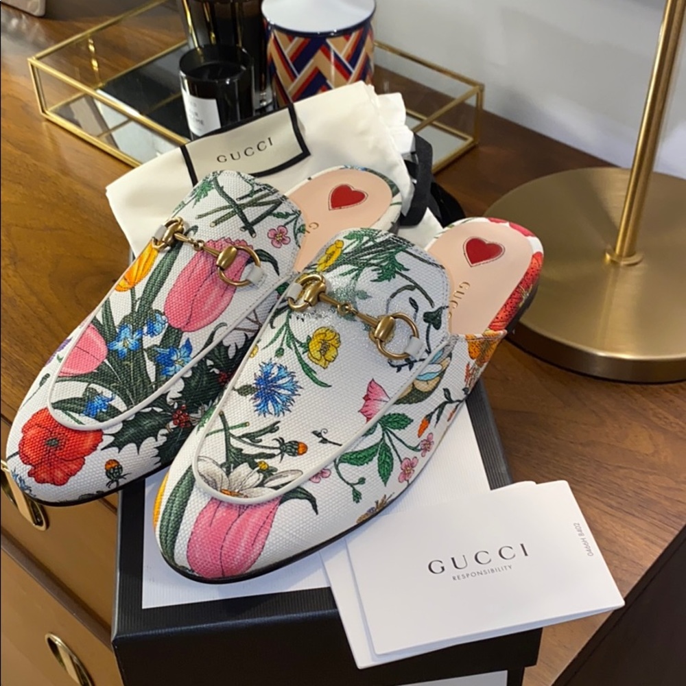 Gucci Floral Princetowns NWT